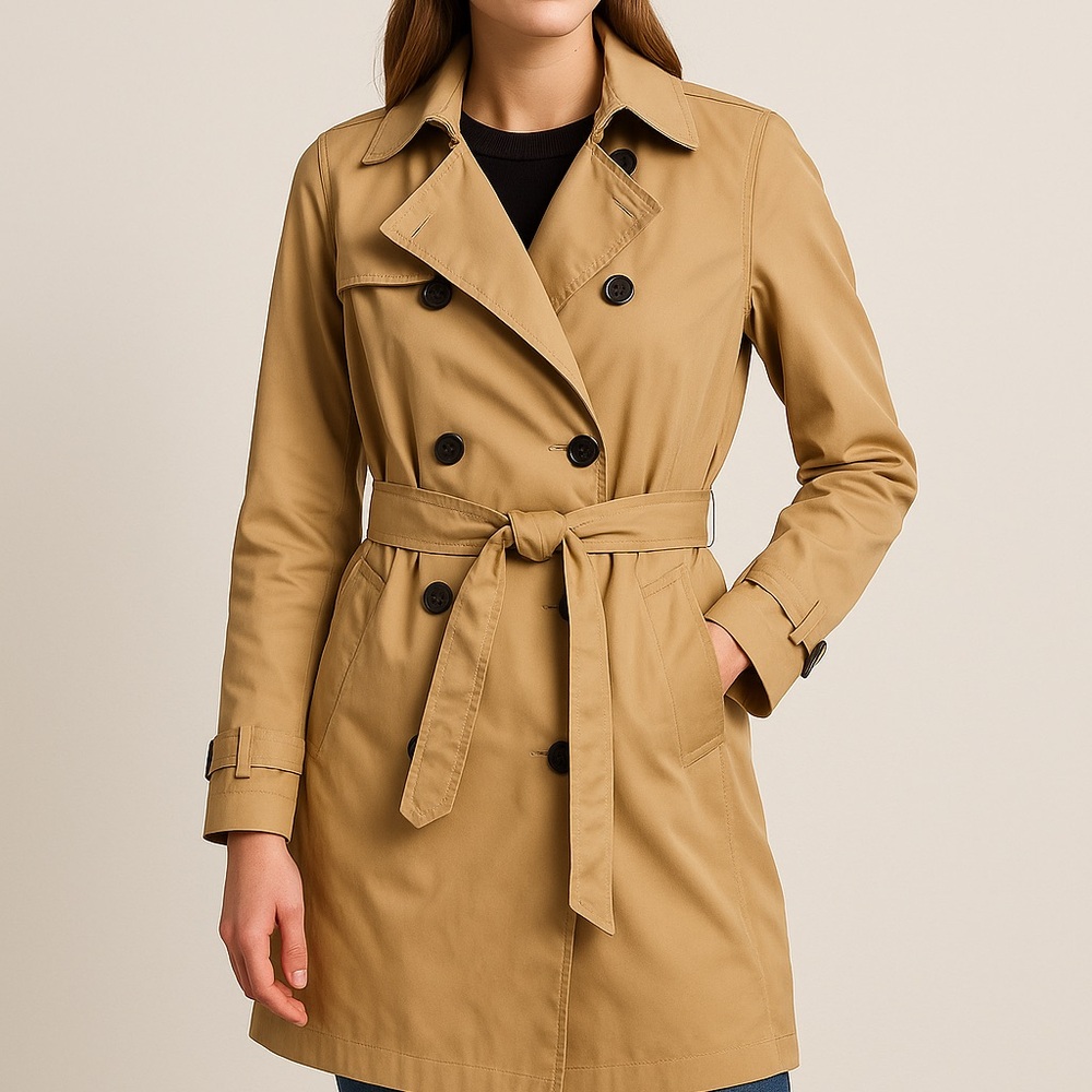 Banana Republic Beige Belted Trench Coat